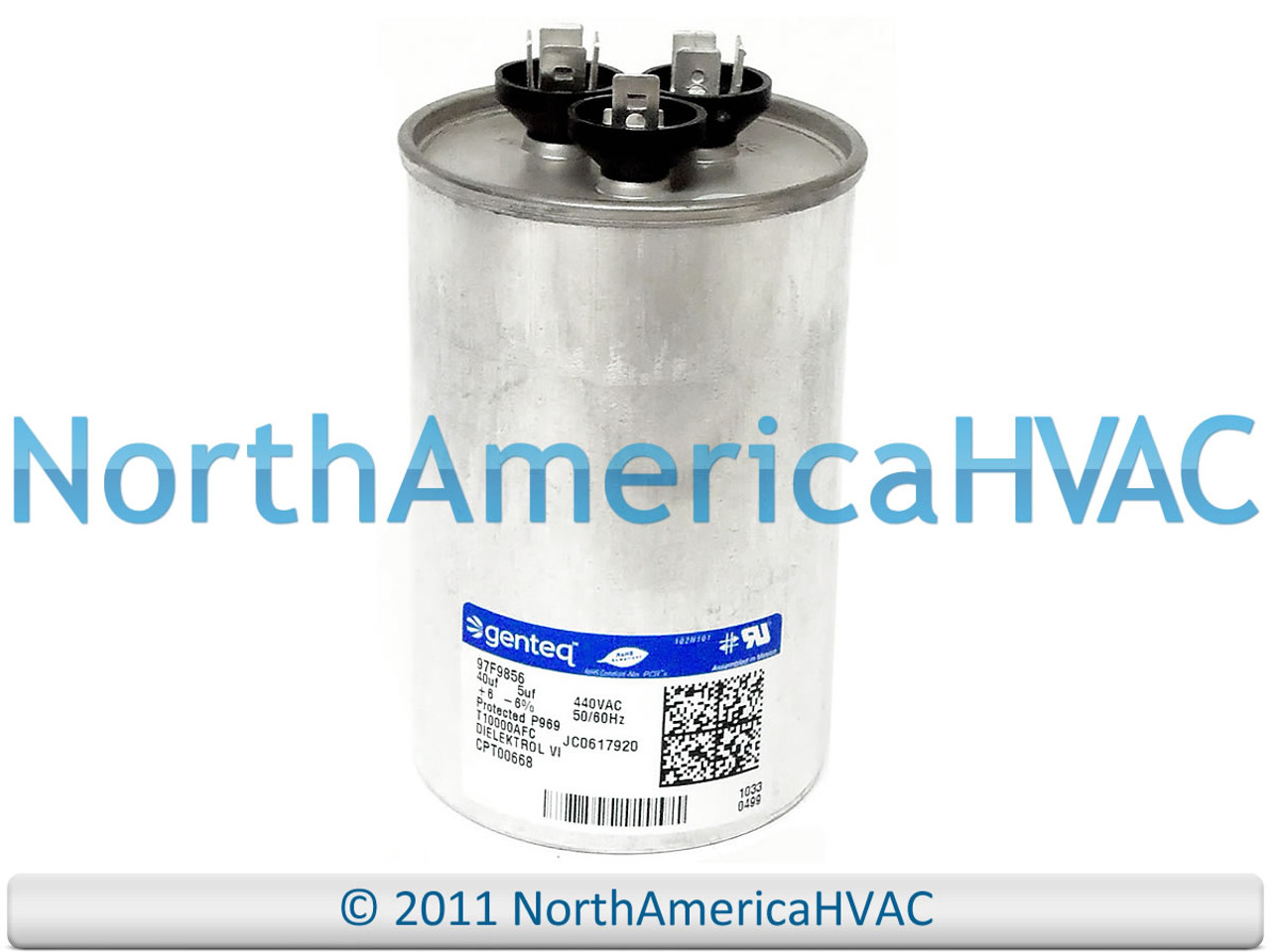 ⚠️ta-ma ⚠️ OEM Capcom Capacitor 40/5 uf MFD 440 volt Replaces Trane GE